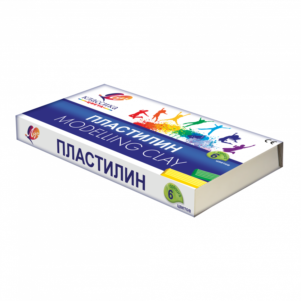 Миниатюра товара Пластилин Луч Классика 6цв 40шт/уп 12С878-08 3