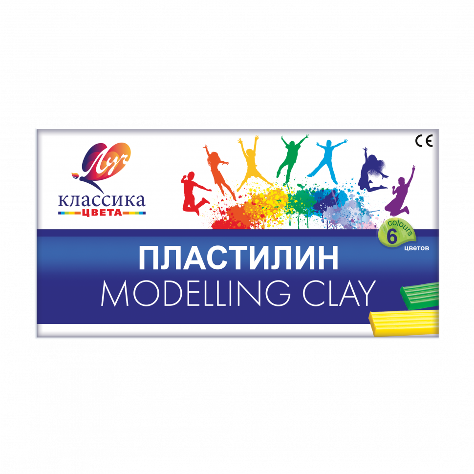 Пластилин Луч Классика 6цв 40шт/уп 12С878-08