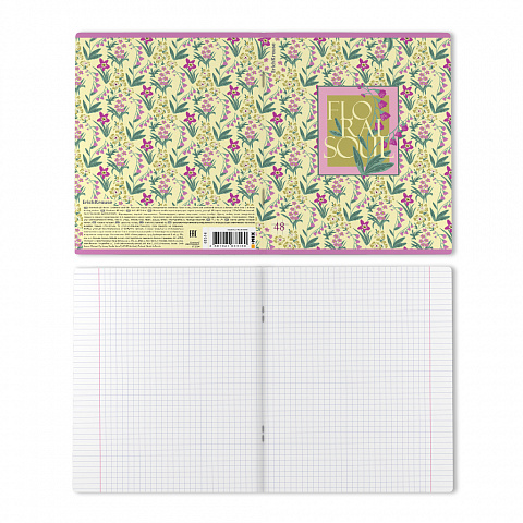 Миниатюра товара Тетрадь 48л Erich Kraus Floral Soul. 63316 9