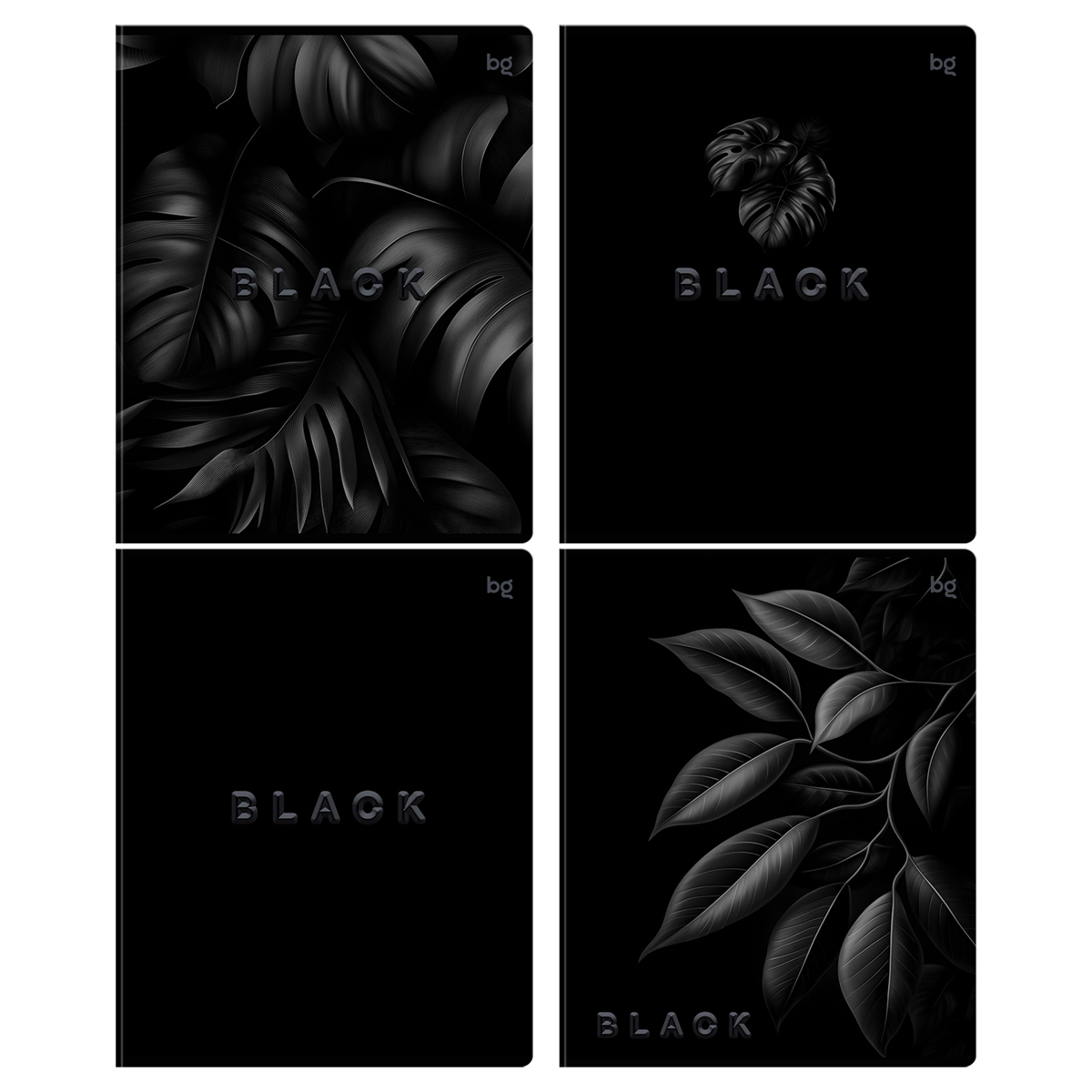Тетрадь 48л Just Black 08500 BG