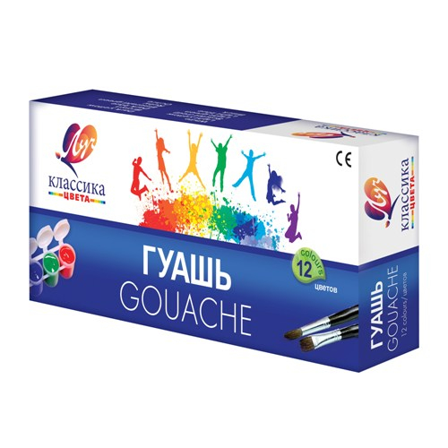 Гуашь 12цв Классика бл/тара  21с1376-08