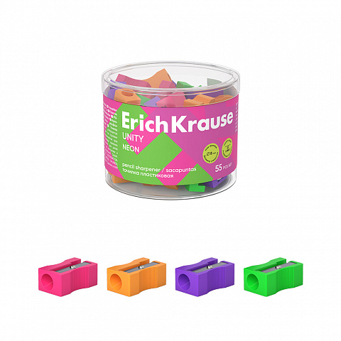 Точилка пластиковая Erich Kraus Unity Neon 38013