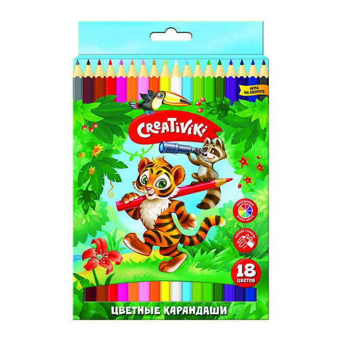 Цв Кар Креативики/Creativiki 18 шестигранный 