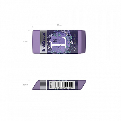 Миниатюра товара Ластик ErichKrause Lavender 32шт 56958 3