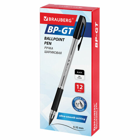 Миниатюра товара Ручка Brauberg BP-GT черная 144006 2
