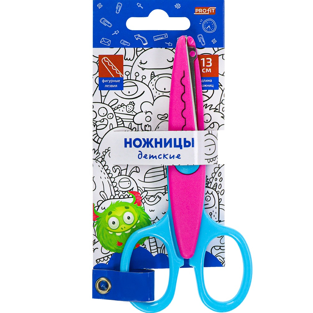 Ножницы детские 13см Монстрики. НЖ-1152/1154