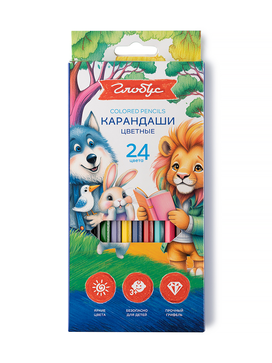 Миниатюра товара Карандаш 24цв Глобус. КЦ24 4