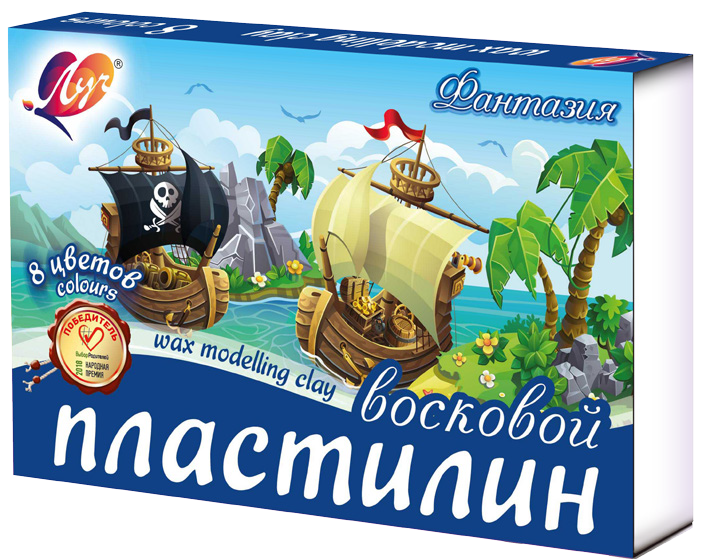 Миниатюра товара Пластилин Фантазия 8цв Луч 25С1522-08 5