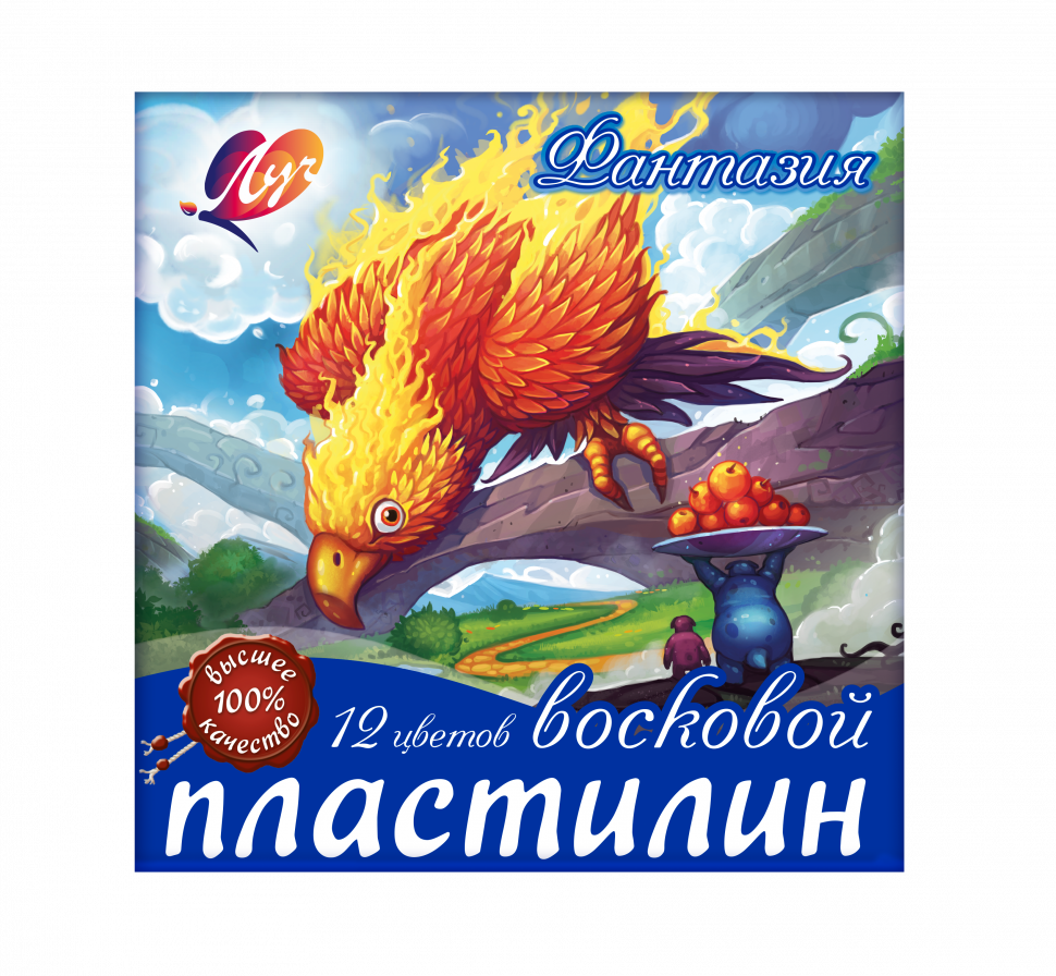 Пластилин Фантазия 12цв восковой Луч 25С1523-08