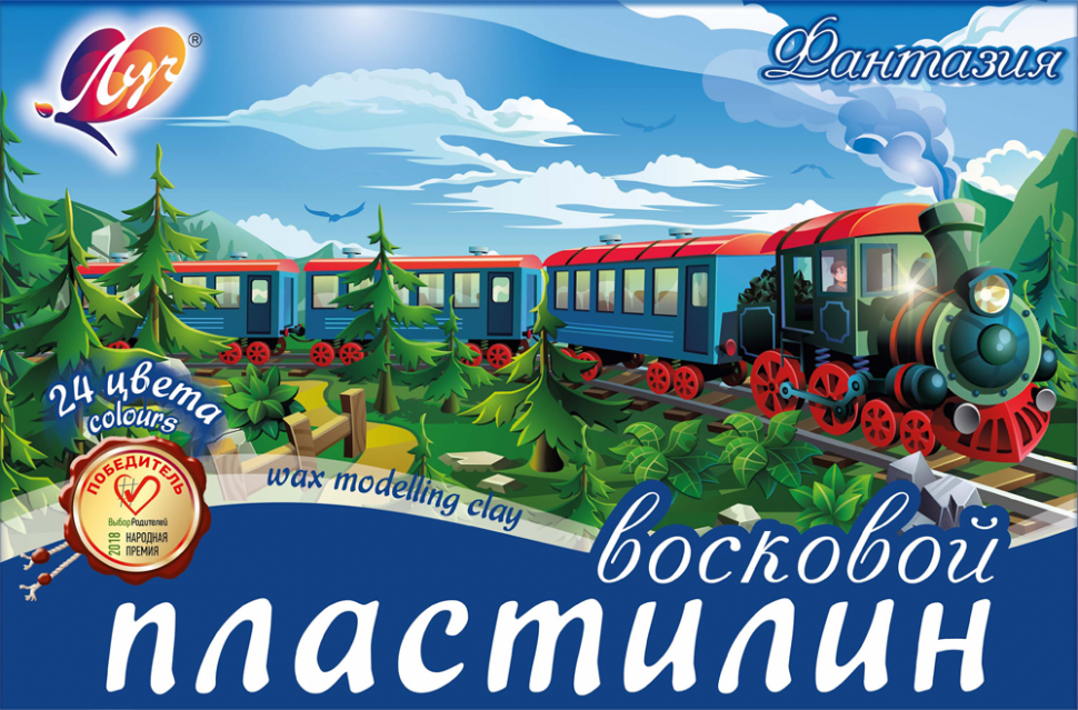 Миниатюра товара Пластилин Фантазия 24цв Луч 25С1525-08 5