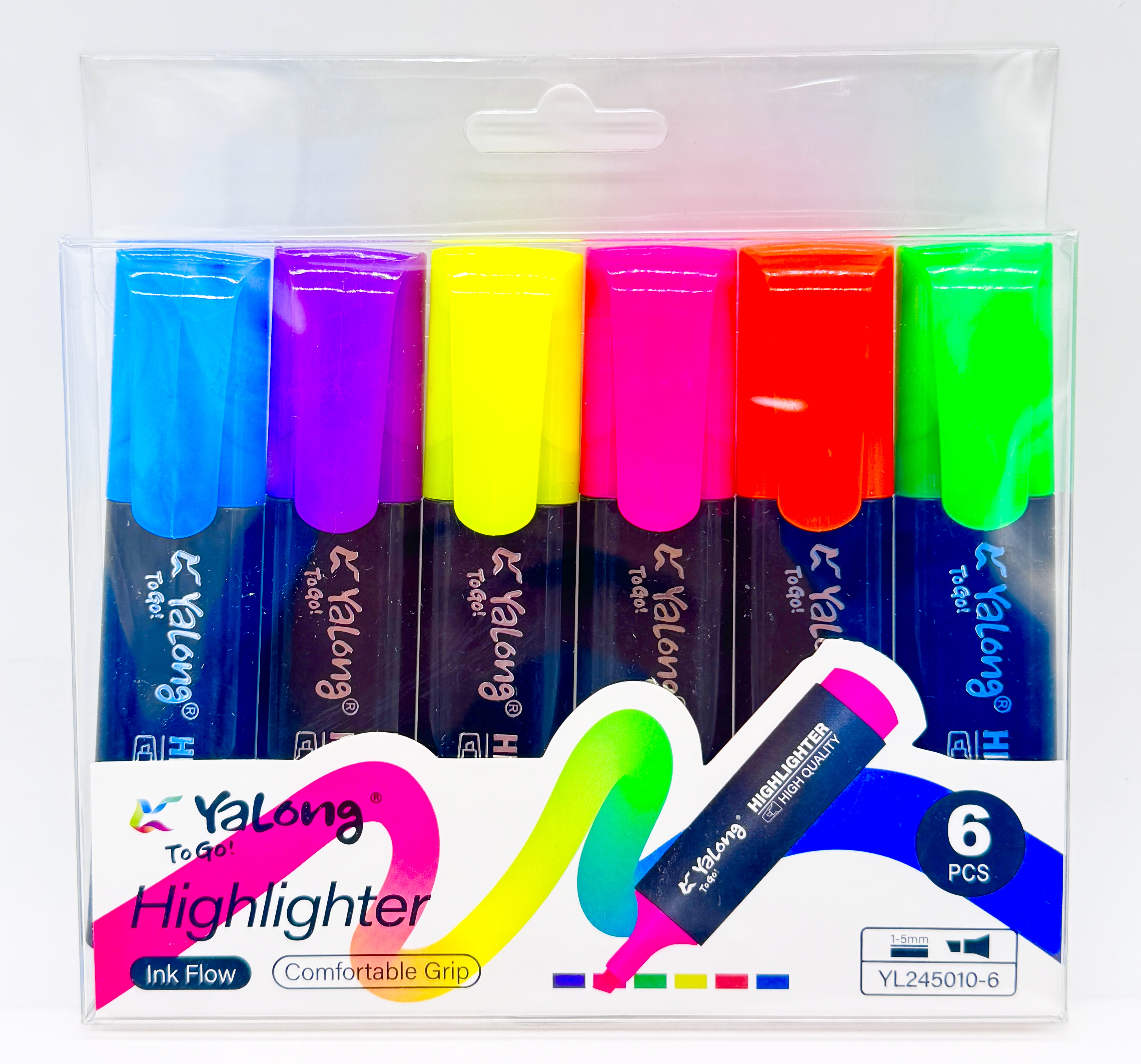 Текст маркер 6цв YL245010-6