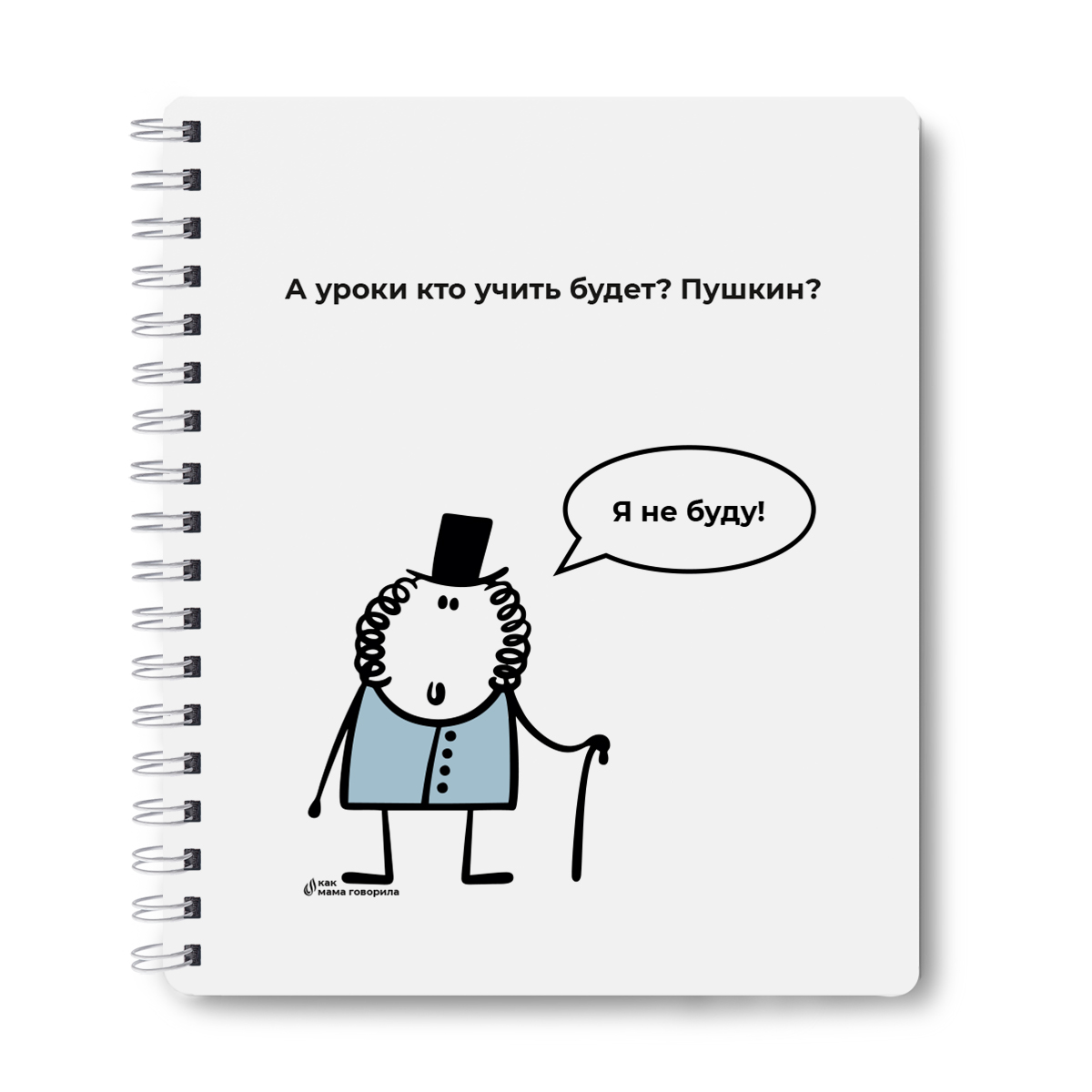 Тетрадь 48л гребень пласт.обл. Пушкин.