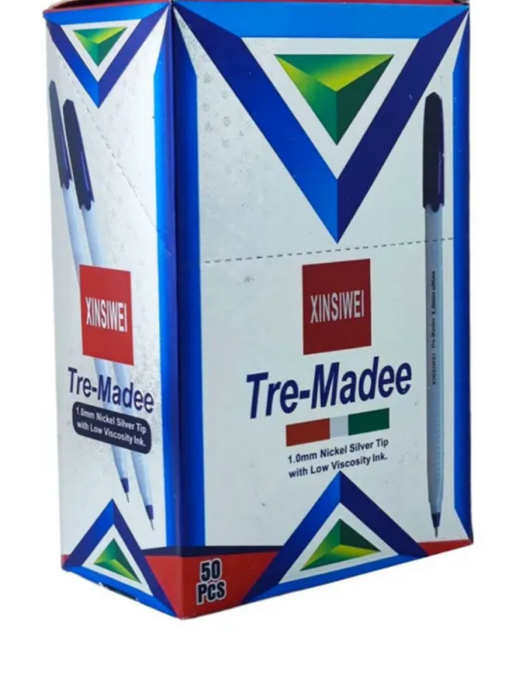 Миниатюра товара Ручка Tre-Madee белый XSW-1779B 50шт/уп 2