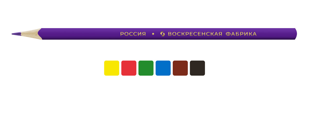Миниатюра товара Карандаш 6цв ВКФ "Мои карандаши". 2
