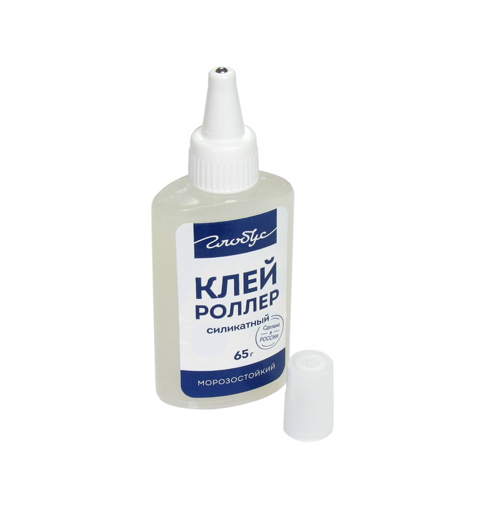 Клей силикатный. 65гр Глобус. КС65