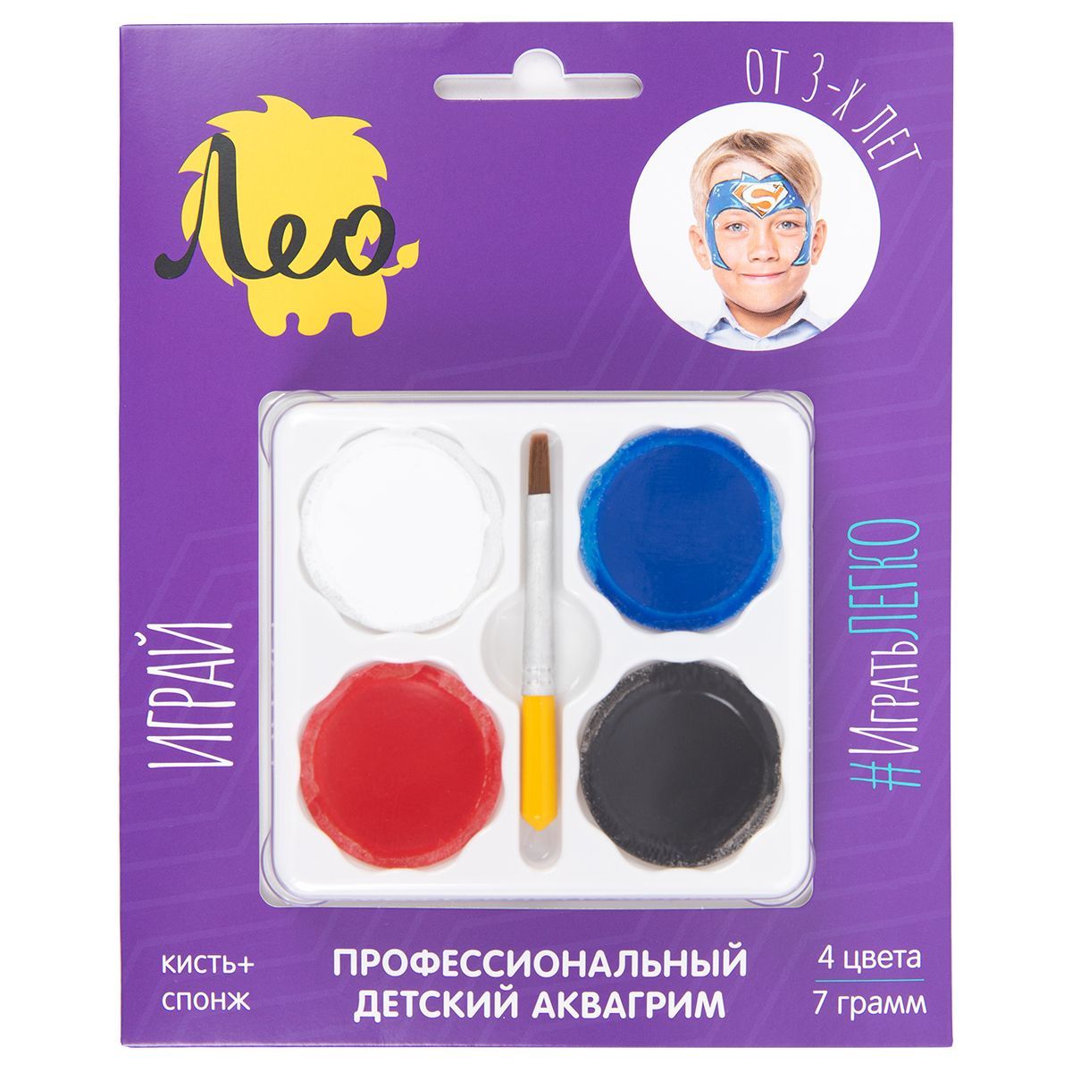 Аквагрим Лео Играй 4цв 7г 