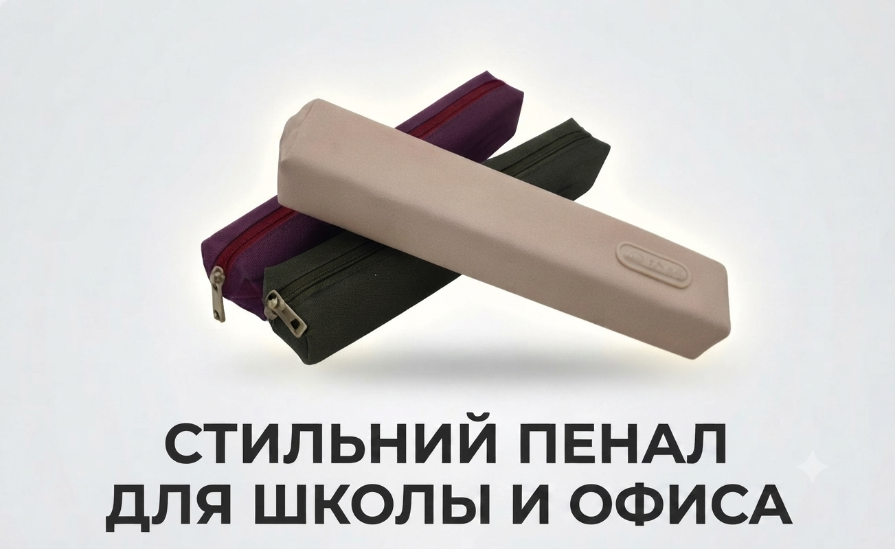 Пенал узкий ткань 5462